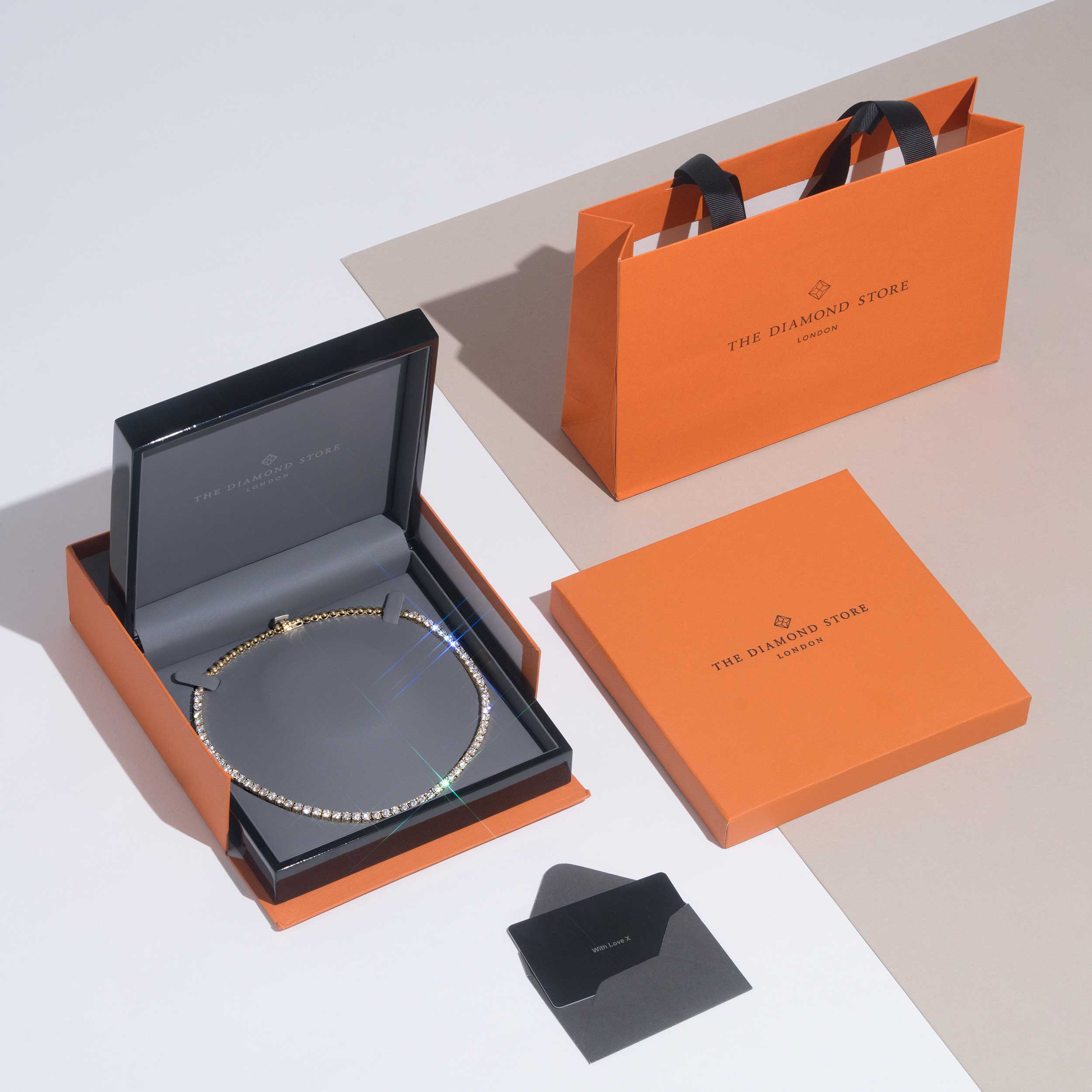 Love Letter Initial D Lab Diamond Necklace set in 18K Gold Vermeil